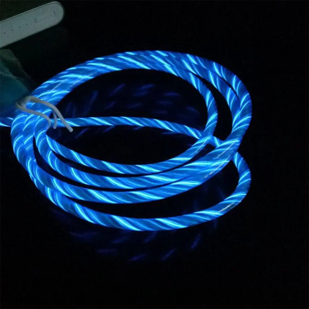 iPhone Data Sync Flowing LED Light Bands Charger Cable